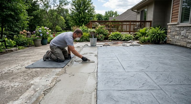 Our team working on Concrete Installation projects in Oviedo, FL