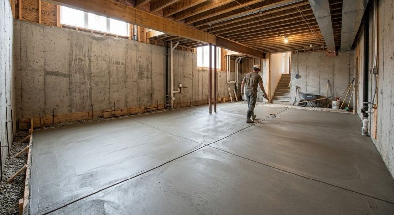 Basement Concrete Installation in Oviedo, FL